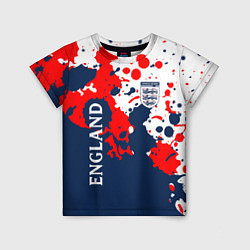 Детская футболка Сборная Англии Краска