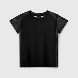 Детская футболка Кроссфит униформа - черный камуфляж