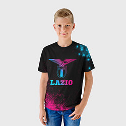 Футболка детская Lazio - neon gradient, цвет: 3D-принт — фото 2