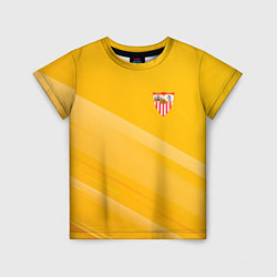 Детская футболка Sevilla желтая абстракция