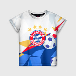 Детская футболка Bayern munchen Абстракция геометрии