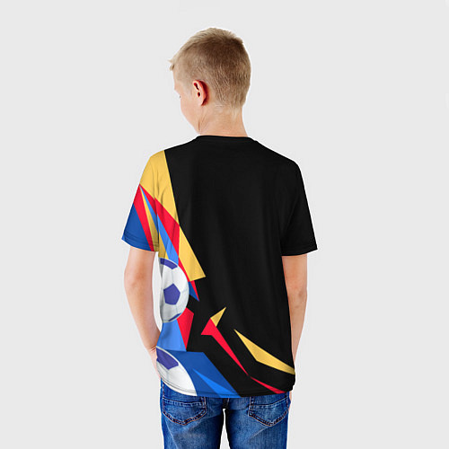 Детская футболка Bayern munchen Sport - цветные геометрии / 3D-принт – фото 4