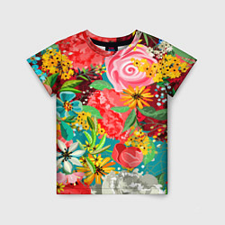 Детская футболка Multicolour of flowers