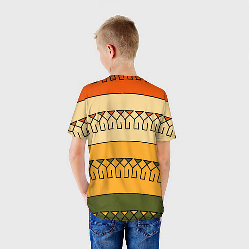 Детская футболка Polynesian tiki APATHY / 3D-принт – фото 4