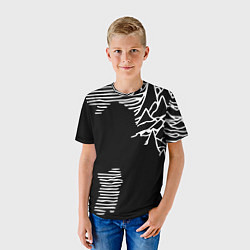 Футболка детская Joy Division - неровность горы, цвет: 3D-принт — фото 2