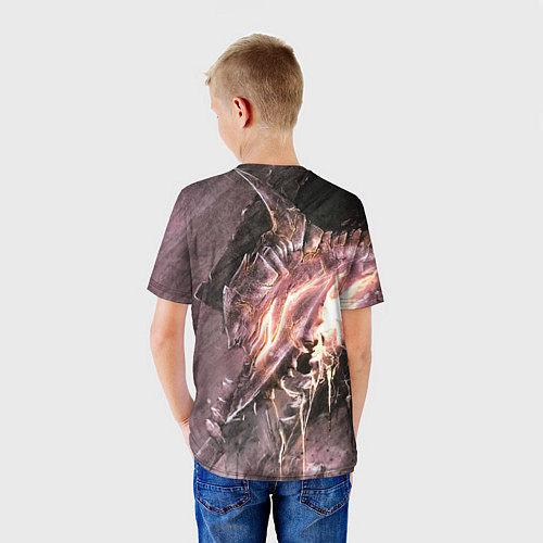 Детская футболка Берсерк Гатс В Доспехах Извергает Огонь / 3D-принт – фото 4