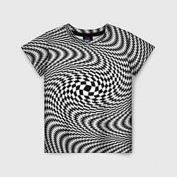 Детская футболка Гипнотическая спираль - оптическая иллюзия