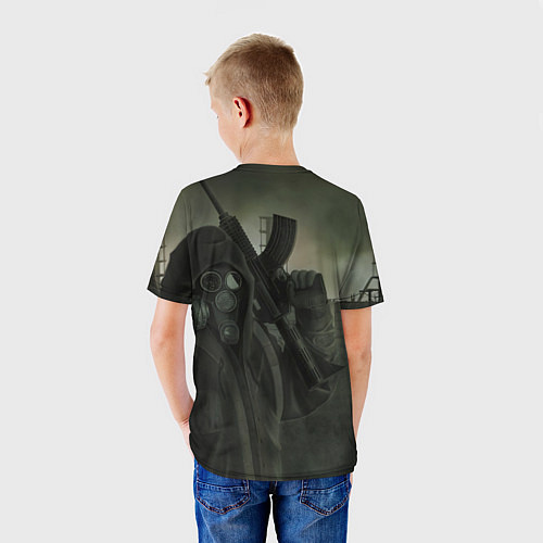 Детская футболка STALKER Бандит В Плаще / 3D-принт – фото 4