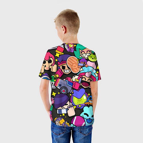 Детская футболка Особые пины значки Бравл Старс / 3D-принт – фото 4