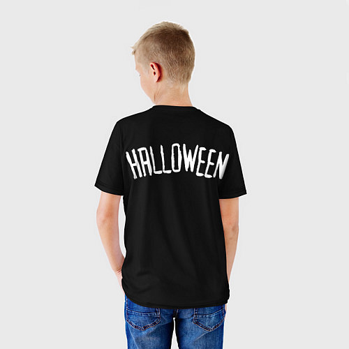 Детская футболка Halloween - светильник Джека / 3D-принт – фото 4
