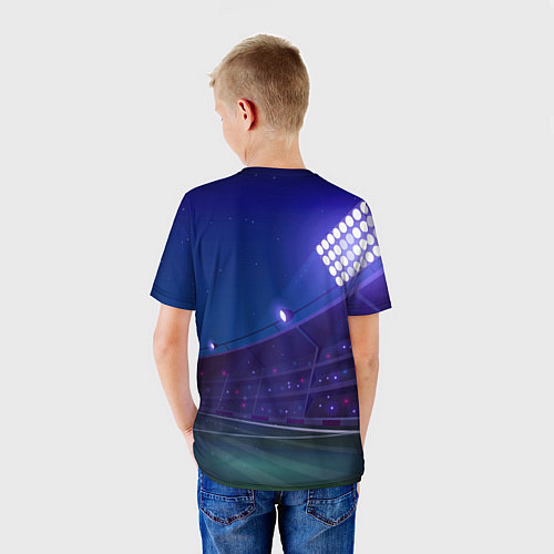 Детская футболка Lyon ночное поле / 3D-принт – фото 4