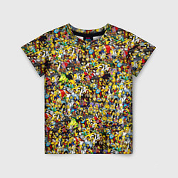 Детская футболка Симпсоны все Герои