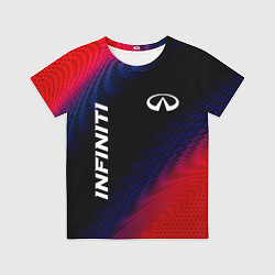 Детская футболка Infiniti красный карбон