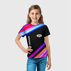 Футболка детская Land Rover speed lights, цвет: 3D-принт — фото 2
