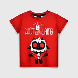 Детская футболка Cult of the Lamb ягненок