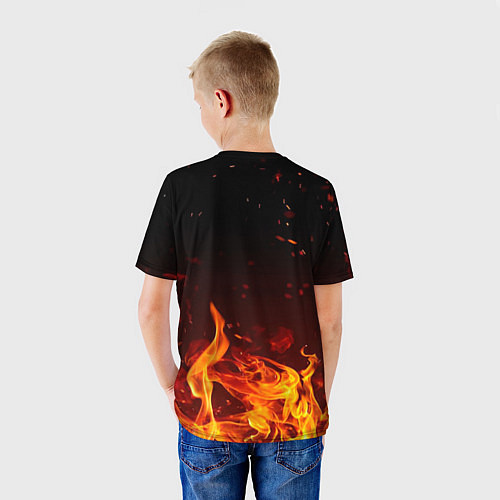 Детская футболка ИП МАН - в огне / 3D-принт – фото 4