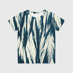 Детская футболка Синие рваные полосы