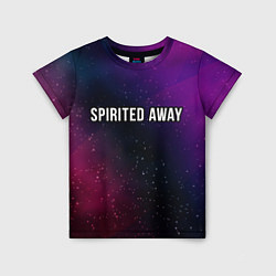 Детская футболка Spirited Away gradient space