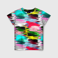 Детская футболка Абстрактный многоцветный неоновый узор