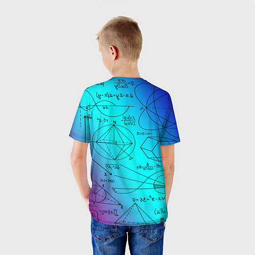 Детская футболка Неоновая формула / 3D-принт – фото 4