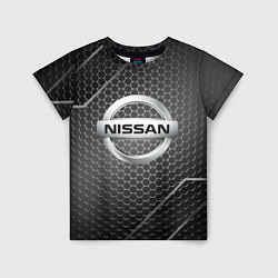 Детская футболка Nissan метал карбон