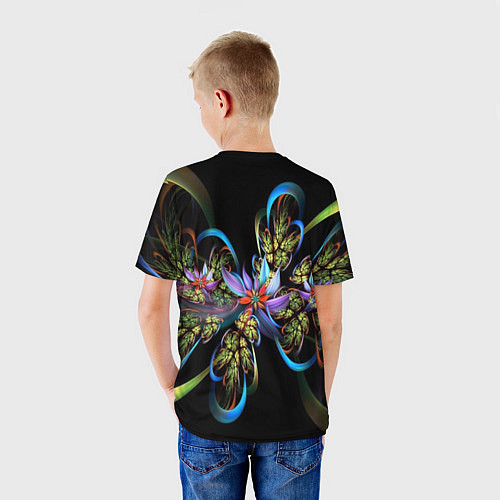 Детская футболка Необычный абстрактный узор / 3D-принт – фото 4