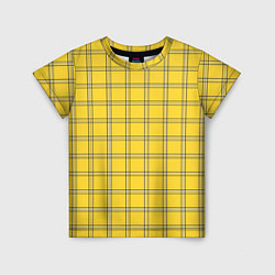 Детская футболка Классическая желтая клетка