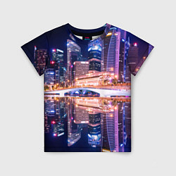 Детская футболка Ночной Сингапур