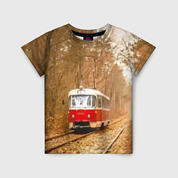 Детская футболка Одинокий трамвай - Россия