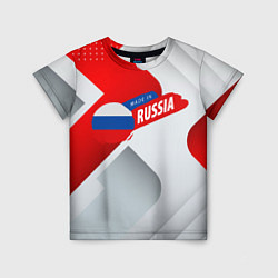 Детская футболка Welcome to Russia red & white