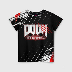 Детская футболка Doom - краска
