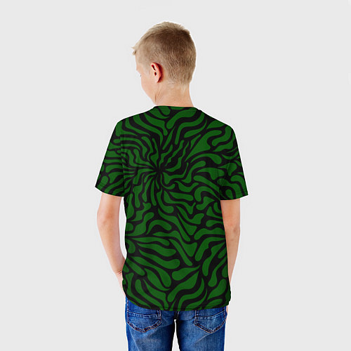 Детская футболка Billie eilish абстракция / 3D-принт – фото 4