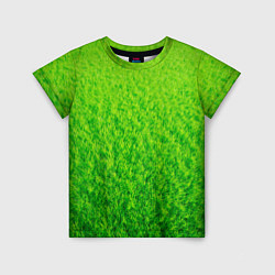 Футболка детская Трава зеленая, цвет: 3D-принт
