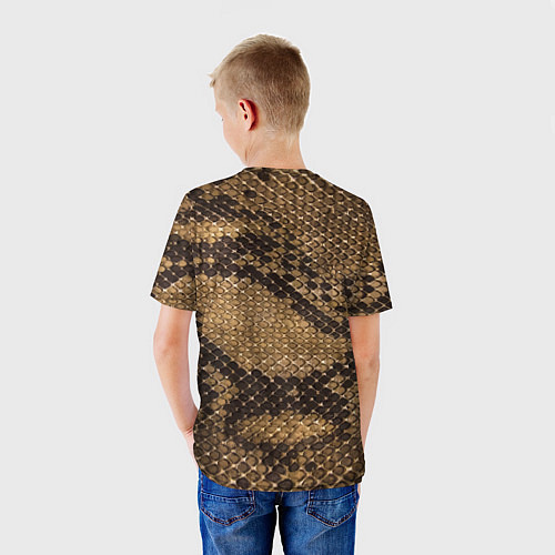 Детская футболка Кожа питона - fashion 2028 / 3D-принт – фото 4