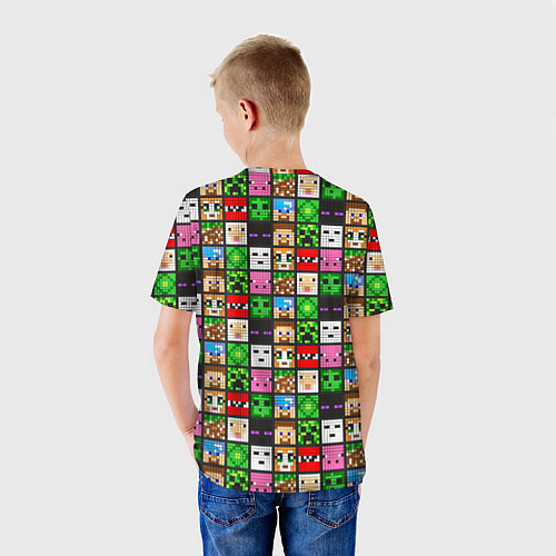 Детская футболка Minecraft - characters / 3D-принт – фото 4