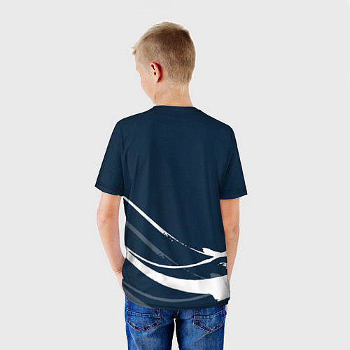 Детская футболка Billie Eilish - Абстракция / 3D-принт – фото 4