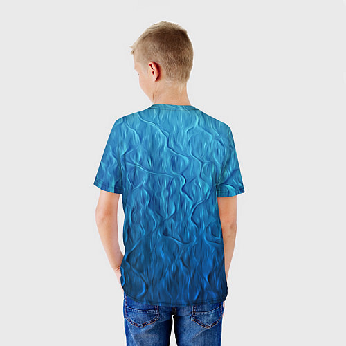 Детская футболка Волновой паттерн / 3D-принт – фото 4