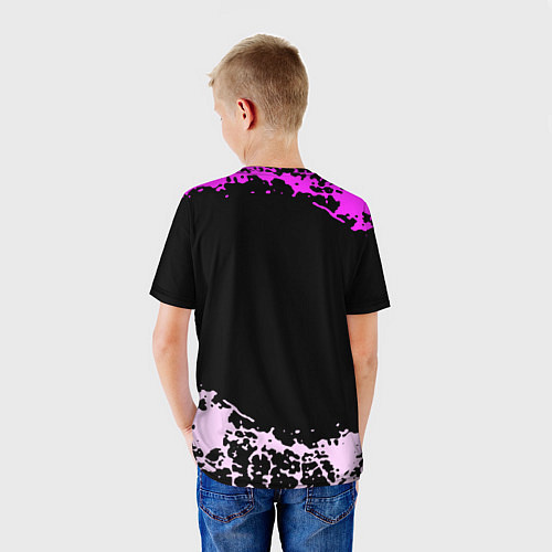 Детская футболка 6ix9ine акула neon / 3D-принт – фото 4