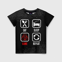 Детская футболка Eat, sleep, Elden Ring, repeat