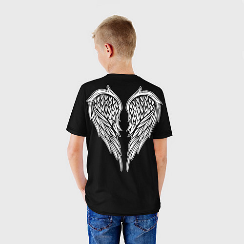 Детская футболка Крылья ангела - рисунок / 3D-принт – фото 4