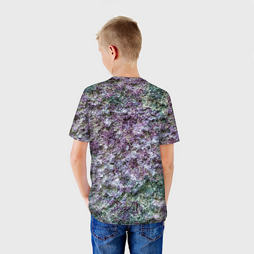 Детская футболка Текстура необработанного гранита / 3D-принт – фото 4