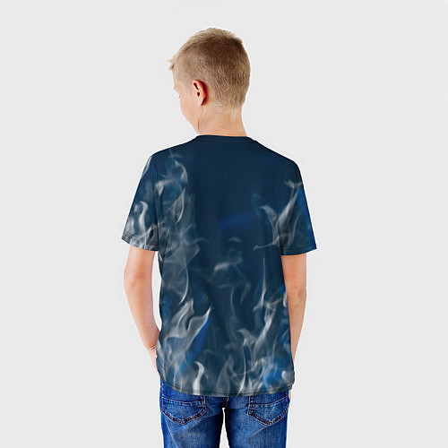 Детская футболка Nasa - лого - пламя / 3D-принт – фото 4