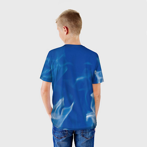 Детская футболка Nasa - пламя / 3D-принт – фото 4