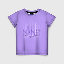 Детская футболка BTS live goes on purple