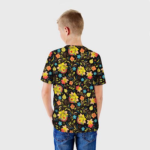 Детская футболка Русский яркий узор / 3D-принт – фото 4