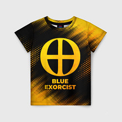 Детская футболка Blue Exorcist - gold gradient