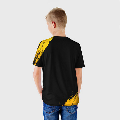 Детская футболка Fortnite - gold gradient / 3D-принт – фото 4