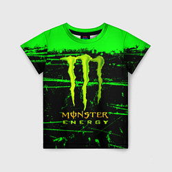 Детская футболка Monster energy green neon