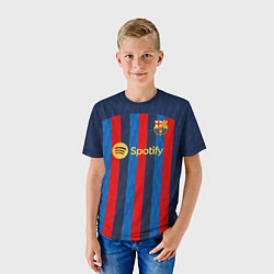 Футболка детская Ферран Торрес Барселона форма 20222023, цвет: 3D-принт — фото 2
