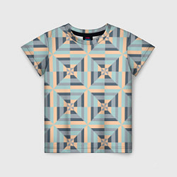 Детская футболка Геометрическая мозаика плитка